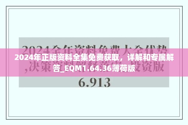 2024年正版資料全集免費(fèi)獲取，詳解和專屬解答_EQM1.64.36薄荷版