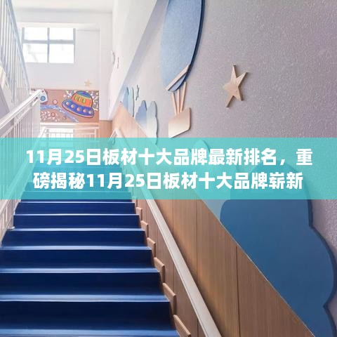 11月25日板材十大品牌最新排名揭曉，科技魅力引領(lǐng)未來板材新紀(jì)元