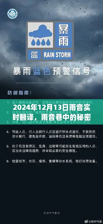雨音巷的秘密寶藏，實時翻譯小店的傳奇故事（2024年12月13日）