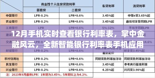掌中金融風(fēng)云，實(shí)時(shí)查看銀行利率表的手機(jī)應(yīng)用